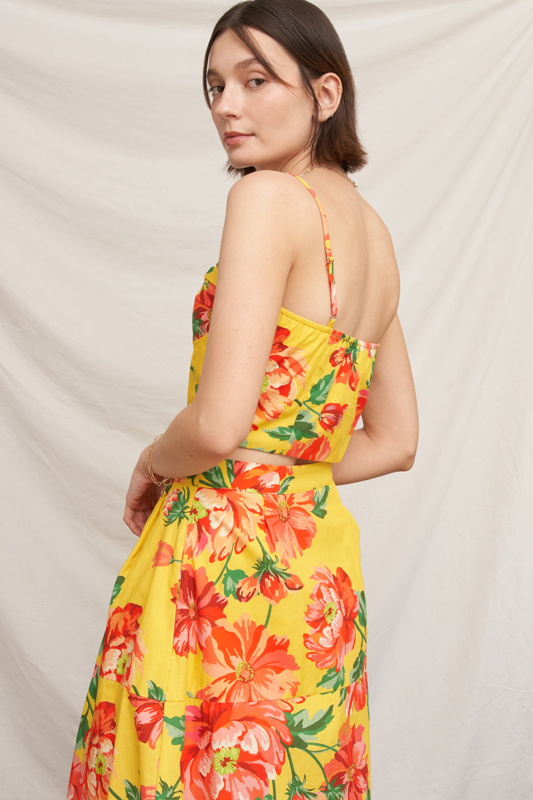 Rio Floral Bustier Top