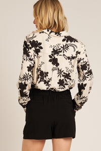 Lovina Floral Print Blouse