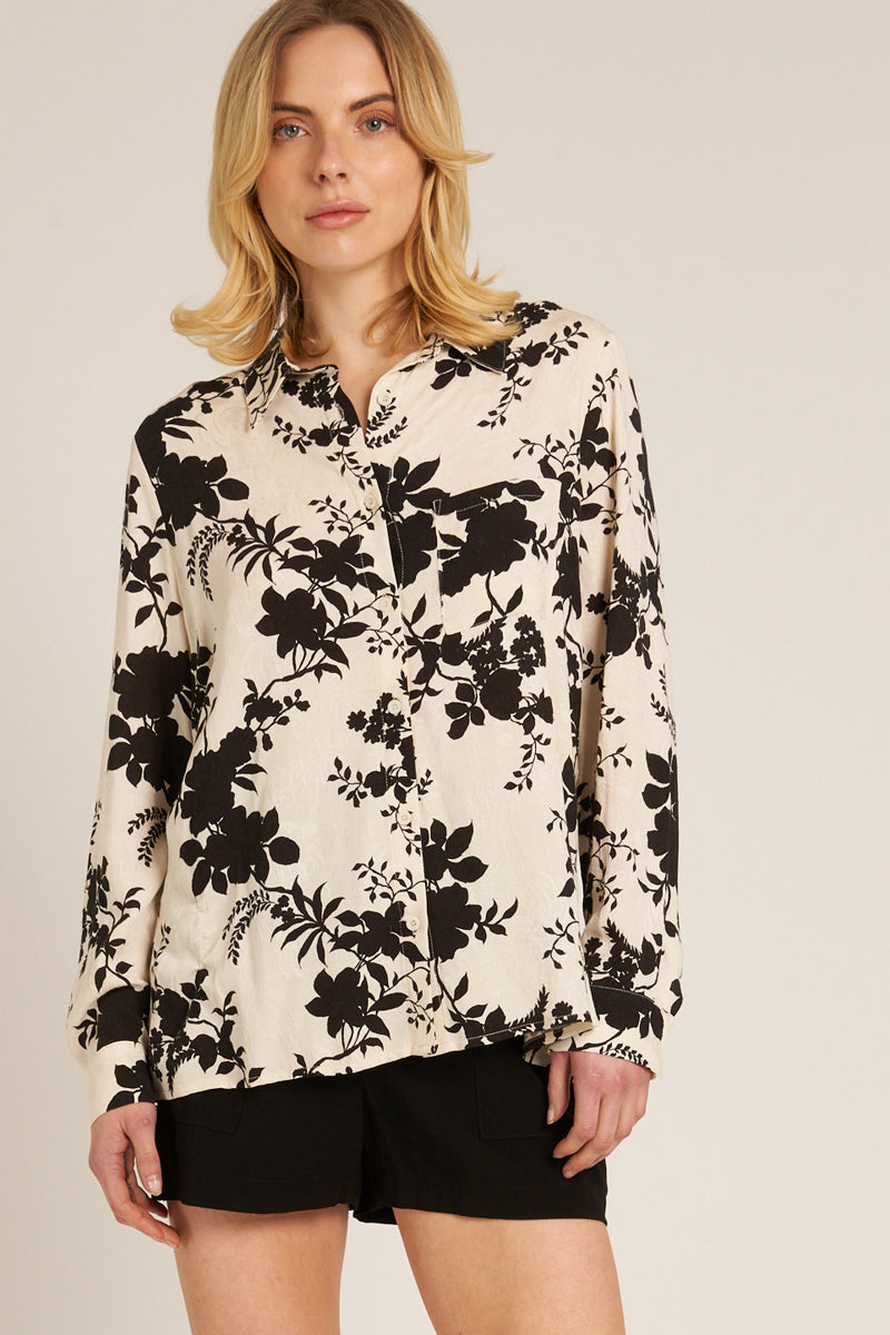 Lovina Floral Print Blouse