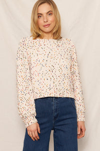 Chloe Cropped Confetti Sweater