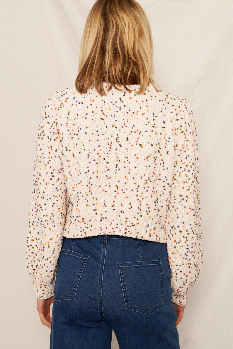 Chloe Cropped Confetti Sweater