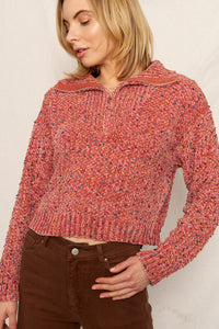 Sprinkle Half Zip Sweater