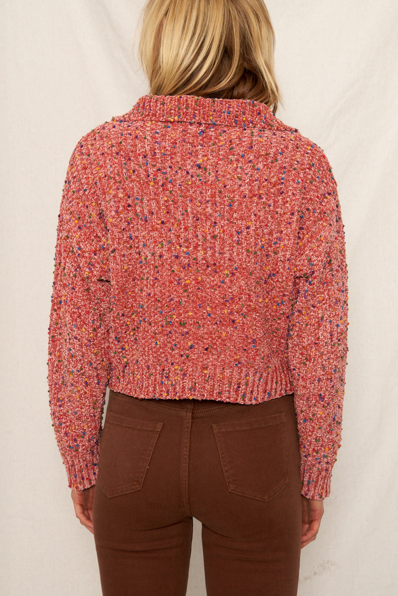 Sprinkle Half Zip Sweater