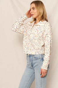 Sprinkle Half Zip Sweater