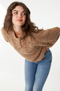 Cardamom Oversized Cropped Sweater