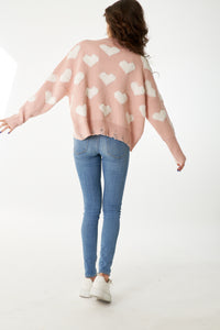 Natalie Distressed Heart Sweater