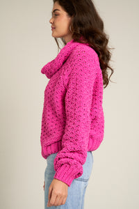 Lia Cowl Turtleneck Sweater