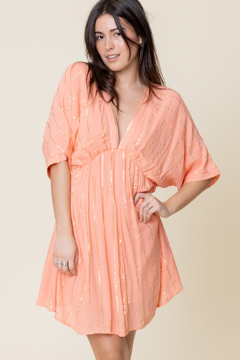 Jennifer Lurex Kimono Dress