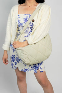 Quilted Moon Sling Satchel