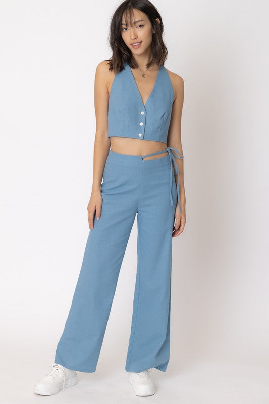 Ophelia Halter Vest and Pants Set