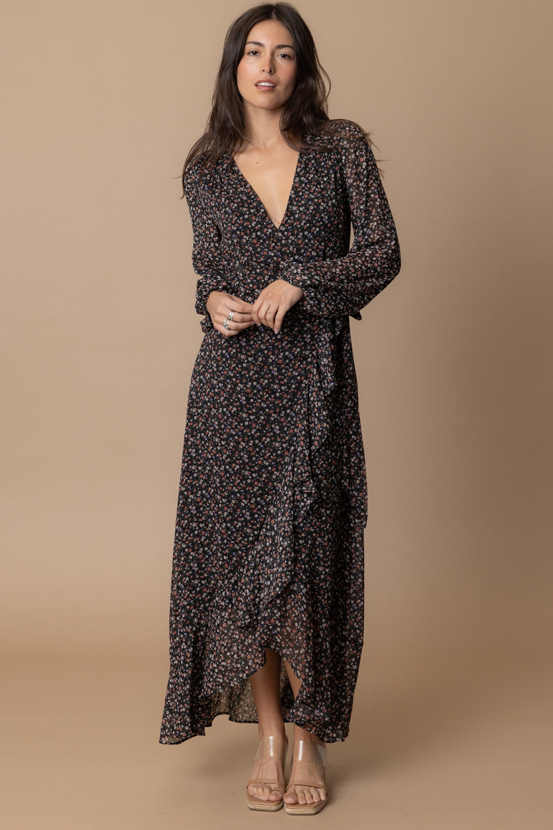 Margaret Wrap Maxi Dress