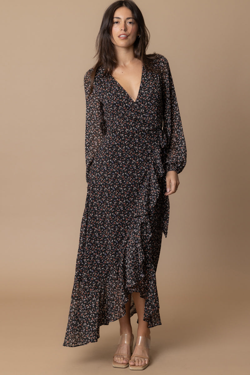 Margaret Wrap Maxi Dress