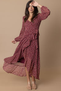 Margaret Wrap Maxi Dress