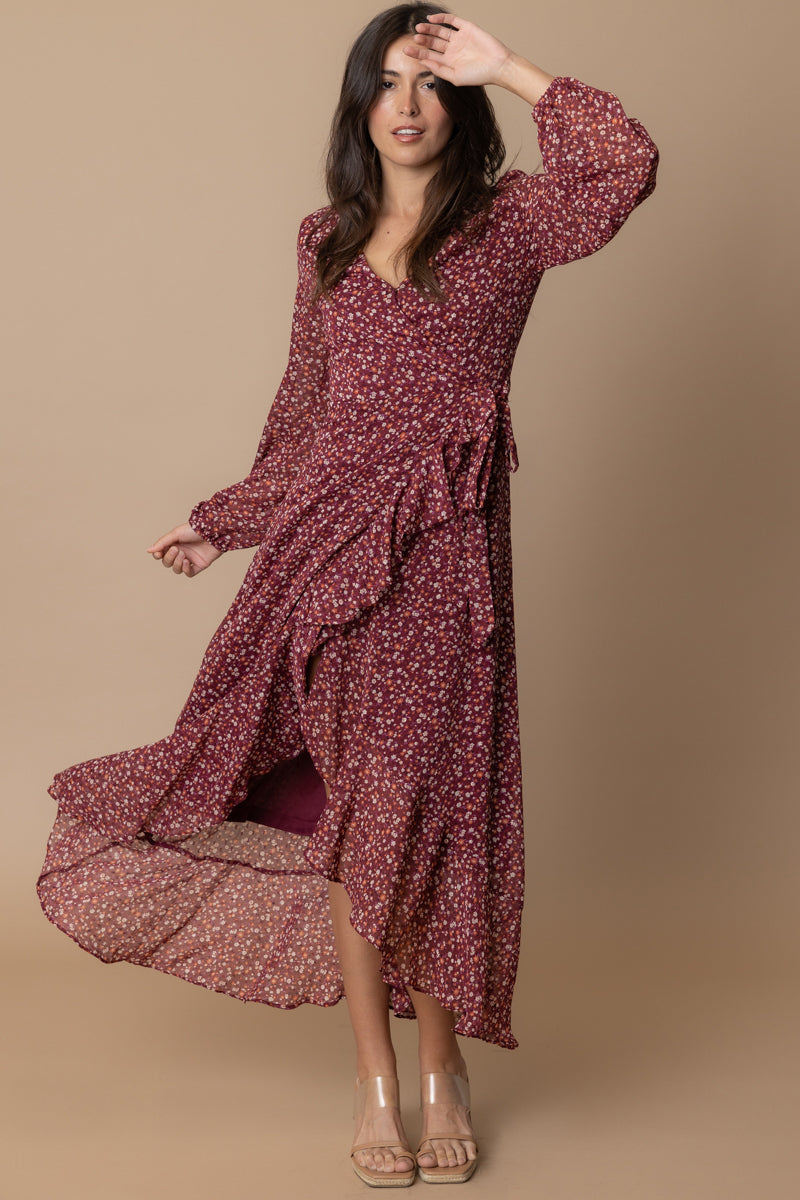 Margaret Wrap Maxi Dress