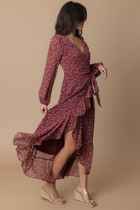 Margaret Wrap Maxi Dress