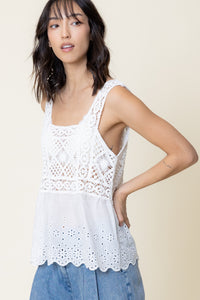 Skye Eyelet Tank Top