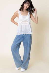Skye Eyelet Tank Top