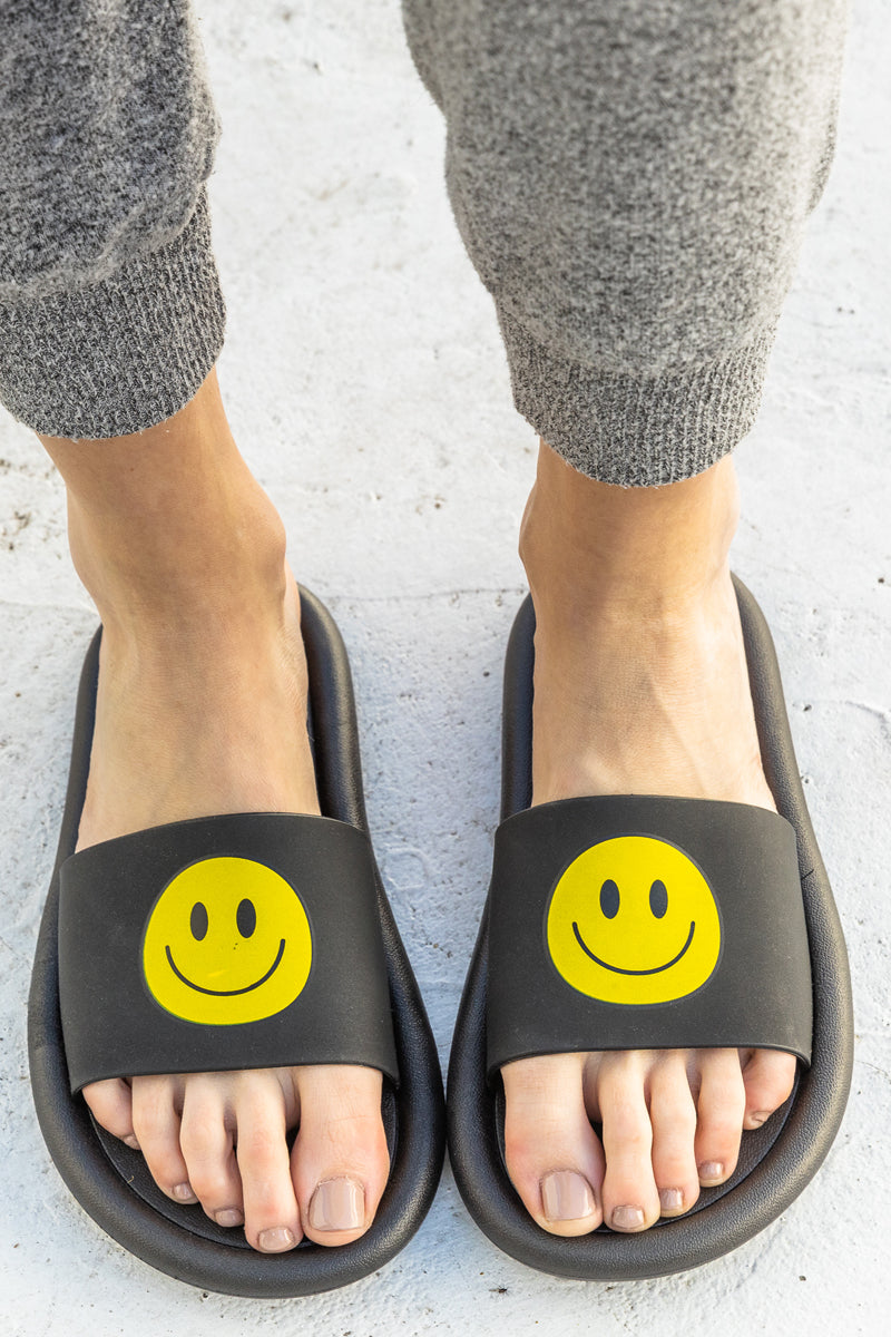 Happy Open Toe Slippers