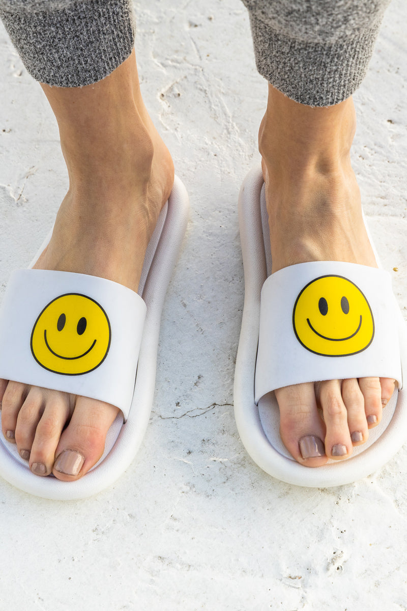 Happy Open Toe Slippers