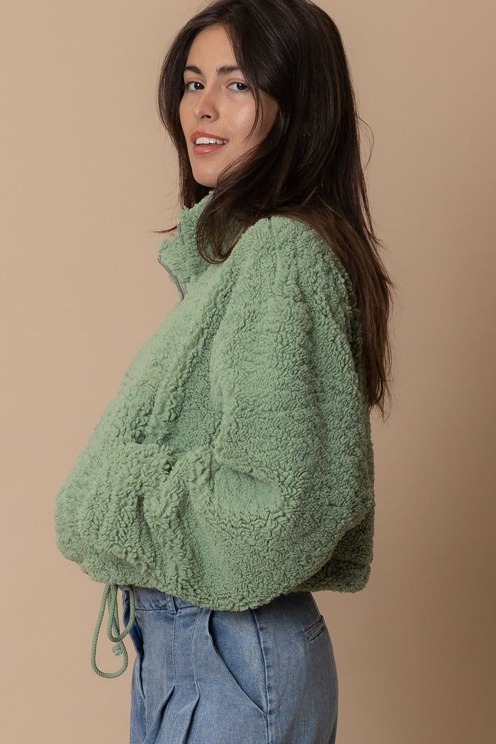 Addison Fuzzy Cropped Sweater