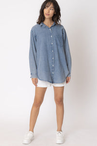 Sarah Denim Button Up