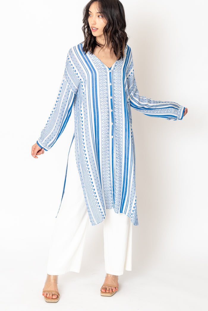 Waterfall Button Up Tunic