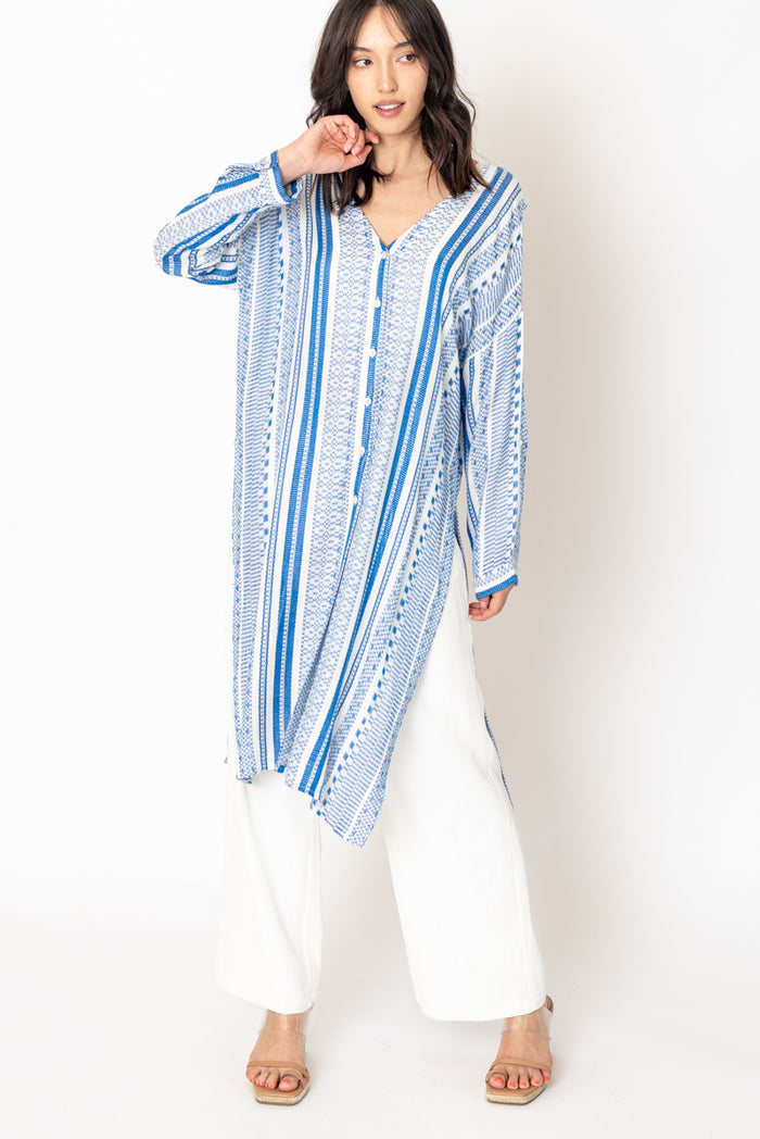 Waterfall Button Up Tunic