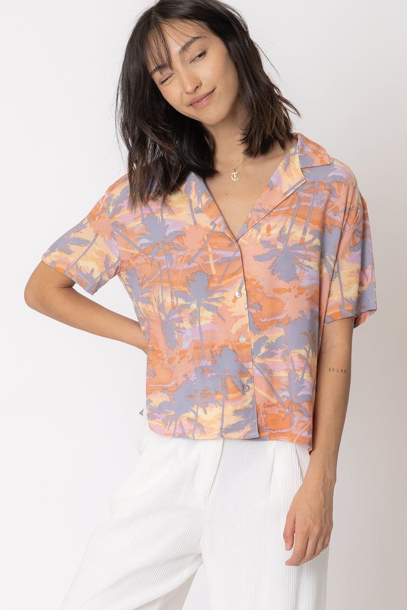 Sadie Tropical Print Top